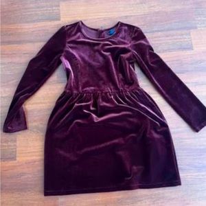 Gap Kids Burgundy Velvet Dress Size L